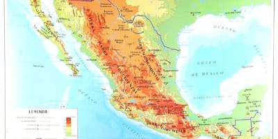 ทางภูมิศาสตร์บนแผนที่เม็กซิโก