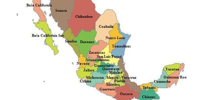 แผนที่ของเม็กซิโก zimbabwe. kgm